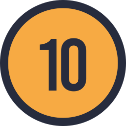 Number 10 icon