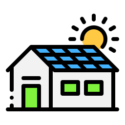 Solar house icon