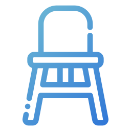 Baby chair icon