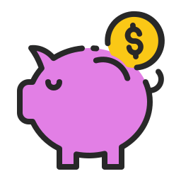 Piggy bank icon