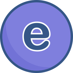 Letter e icon