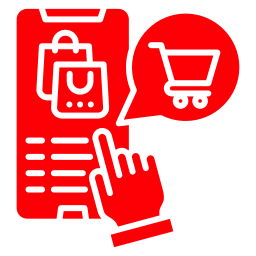 Mobile shopping icon