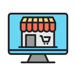 Online shop icon