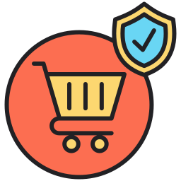 Secure shopping icon