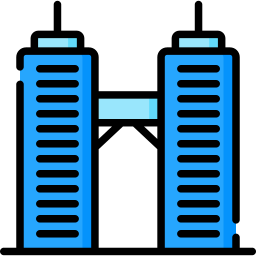 Twin towers icon