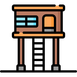 Tower house icon