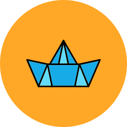 Paper boat icon