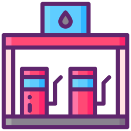 posto de gasolina Ícone