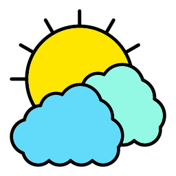 wolken und sonne icon