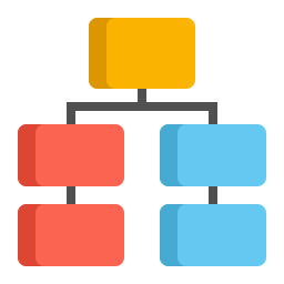 Hierarchy structure icon