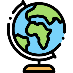 Earth globe icon