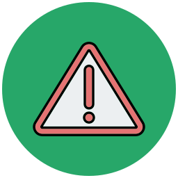 Caution sign icon