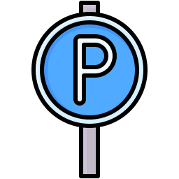 Parking sign icon