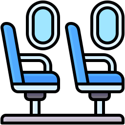 Plane seats icon