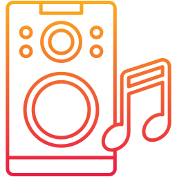 Music speaker icon