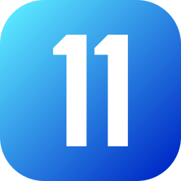 Number 11 icon