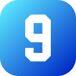 Number 9 icon