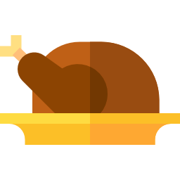 Roast chicken icon