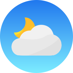 Cloudy night icon