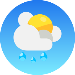 Clouds and sun icon