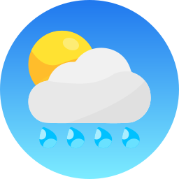 Clouds and sun icon