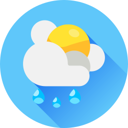 Clouds and sun icon