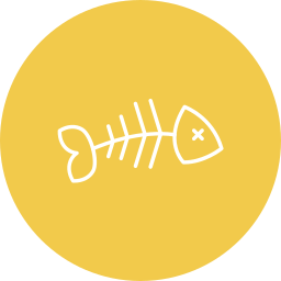 Fish bone icon