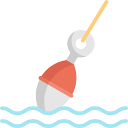 Fishing baits icon