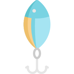 Fishing baits icon