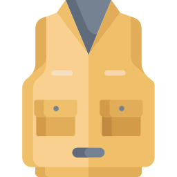 Fishing vest icon