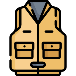 Fishing vest icon