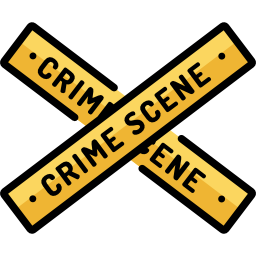 Crime scene icon