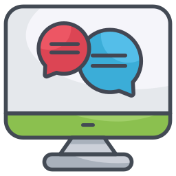 Online chat icon