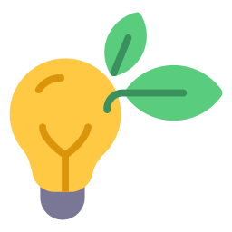 Eco bulb icon