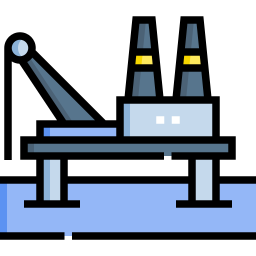 plate-forme pétrolière Icône