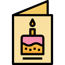 Birthday card icon