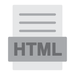 arquivo html Ícone