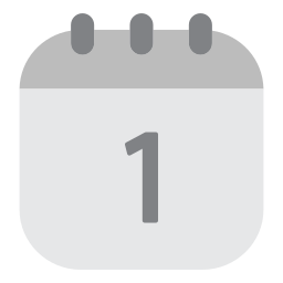 Calendar date icon