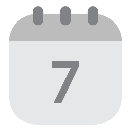 Calendar date icon