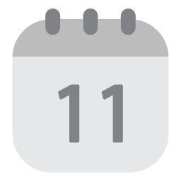 Calendar date icon