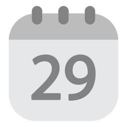 Calendar date icon