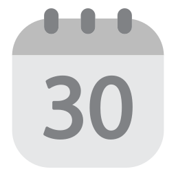 Calendar date icon