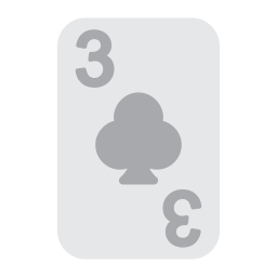 Three of clubs icon