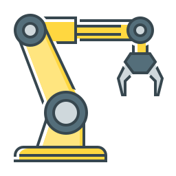 Robotic arm icon