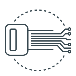 digitaler schlüssel icon