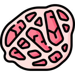 Fibrotic skeletal muscle cross section icon