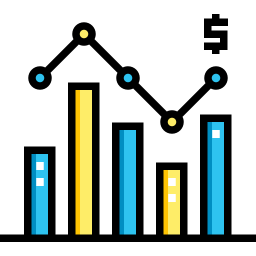 gráfico de barras Ícone