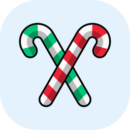 Candy cane icon