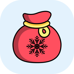 Christmas bag icon