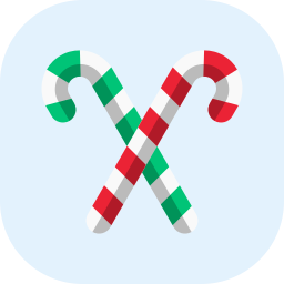 Candy cane icon